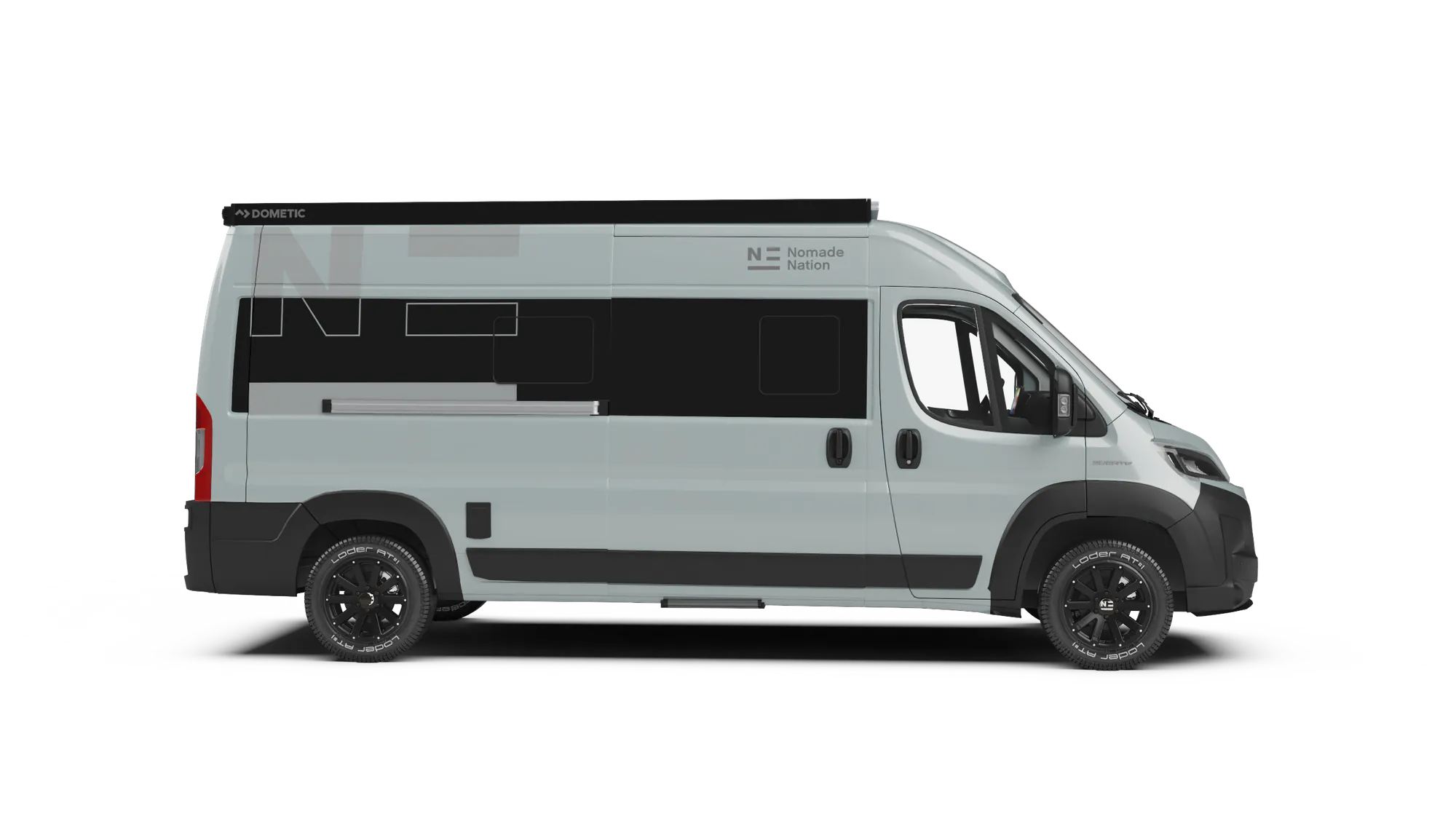 La Space S de perfil en Gris Artense
