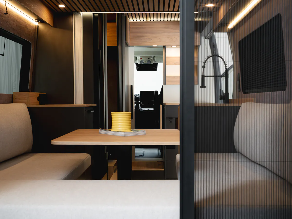 U-formet panoramalounge